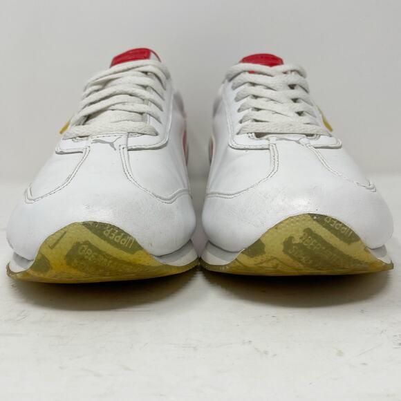 Puma White Red Leather Easy Rider Sneakers Mens Size 8.5 - Picture 5 of 10